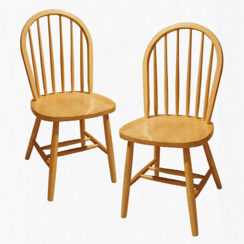 89999 Set Of 2 Windsor Chair Assembled In Natural