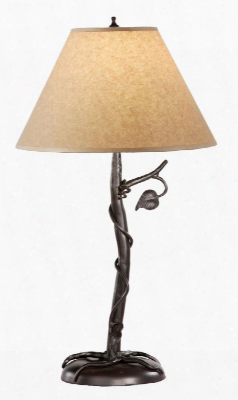 901-653 Sassafras Iron Table Lamp (parchment