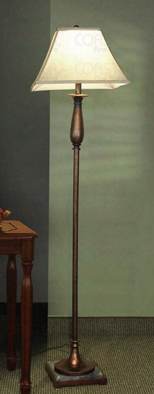 901204 Poly Base Floor Lamp In Dark Bronze By Coaster