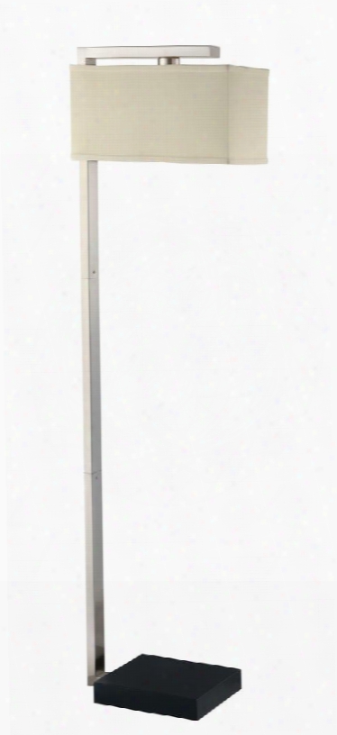 901222 Modern Satin Nickel Floor Lamp By Coaster