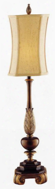 97755 Sweet Ginger Buffet Lamp With Fabric