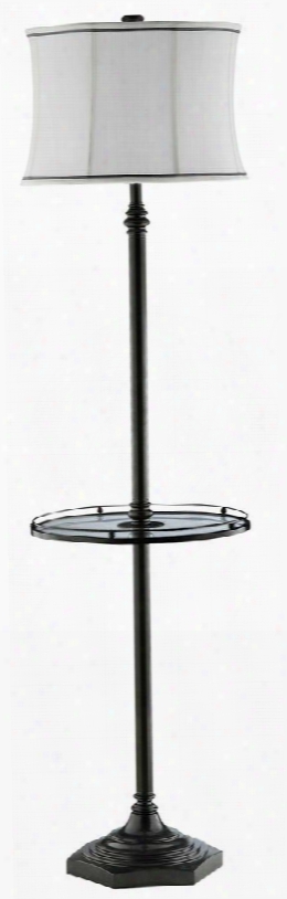 98806 Joseph Metals Floor Lamp With Round Softback Light