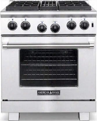 Arr-304-l 30" Heritage Series Liquid Propane Range By The Side Of 4.4 Cu. Ft. Oven Capacity 4 Sealed Burners Automatic Electronic Ignition And Innovection System In