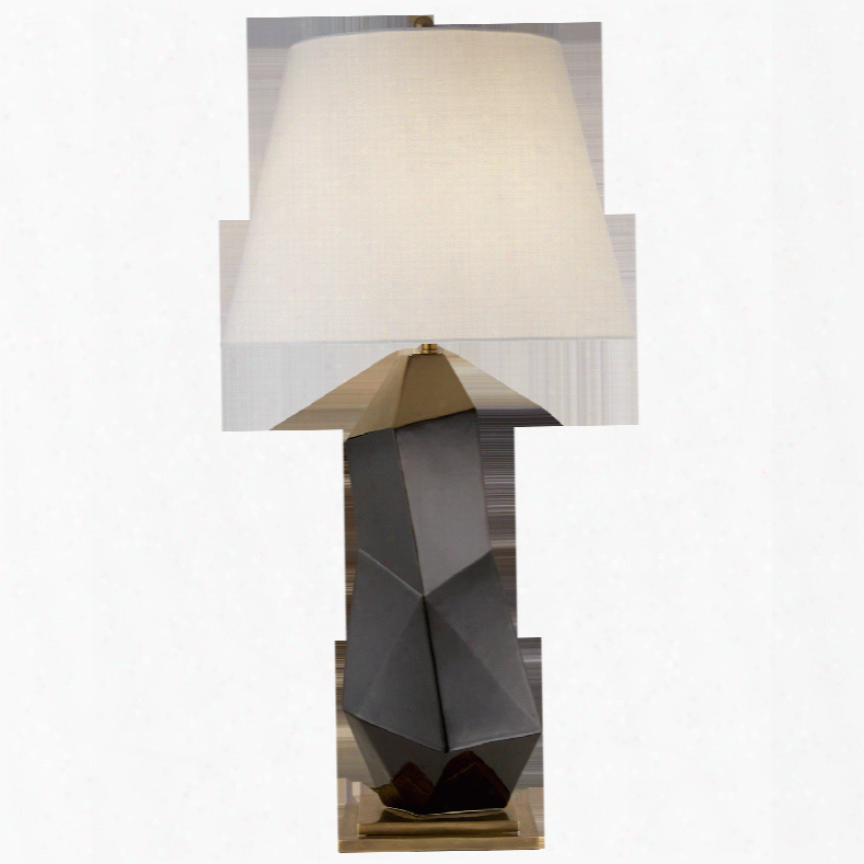 Bayliss Table Lamp In Various Finishes W/ Linen Shade Design By Kely Wearstler