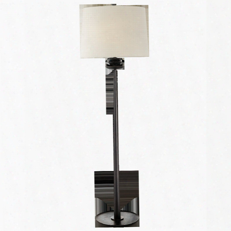 Beaumont Floor Lamp In Various Finishes W/ Linen Shade Design By Aerin