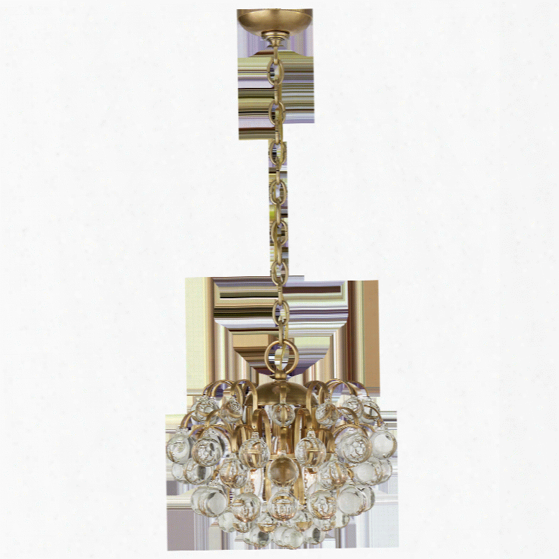 Bellvale Small Chandelier In Various Finishes W/ Crystal Design By Aerin