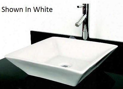 Dv-h134whac D'vontz Square Angled Sides Viterous China Lavatory Sink In