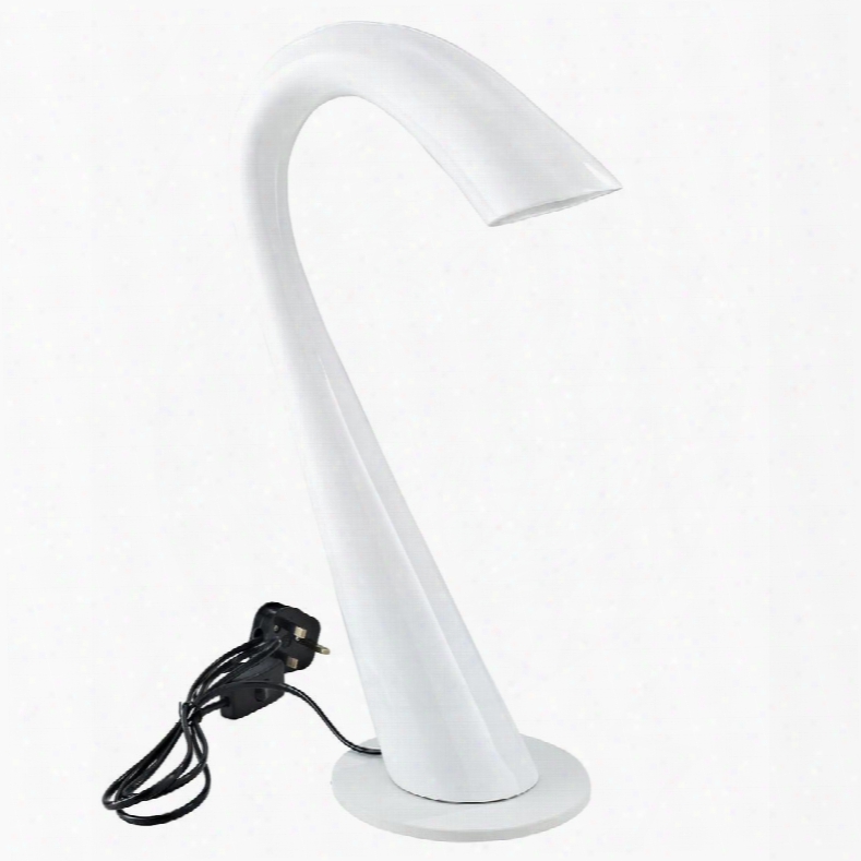 Eei-668-whi Gooseneck Table Lamp In White