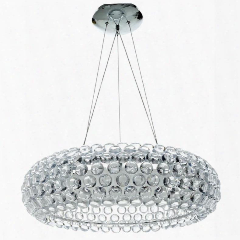 Eei-669 Halo 25" Chandelier In Clear