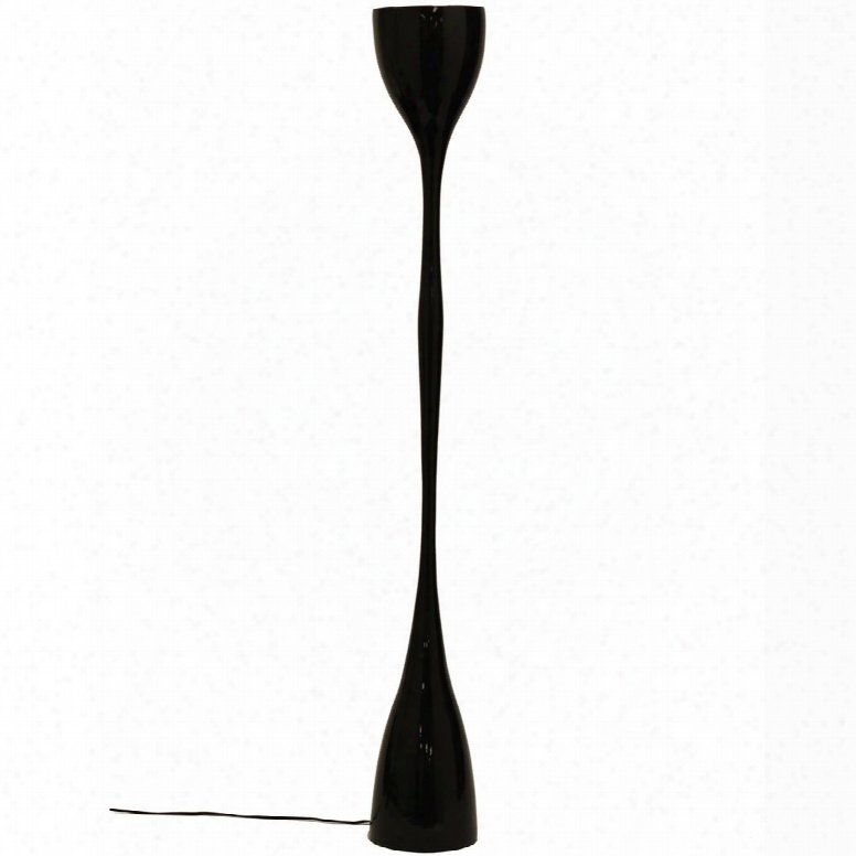 Eei-673-blk Pillar Floor Lamp In Black