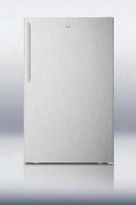 Ff511lbisshv 20" 4.1 Cu. Ft. Capacity Built In Capable Undercounter Compact Refrigerator With Vertical Handle Interior Light Factory Installed Lock And