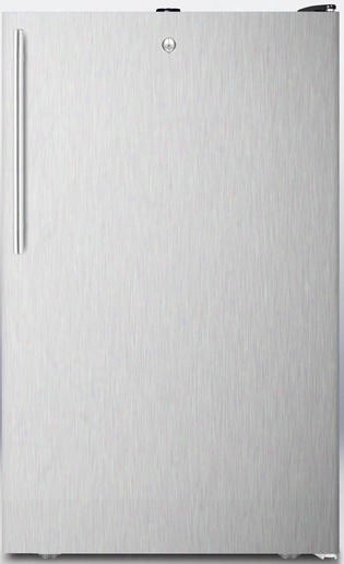 Ff52b1lsshv20" 4.1 Cu.ft. Capacity Compact Refrigerator Factory Installed Lock Adjustable Glass Shelves Crisper Drawer 100% Cfc Free: Stainless