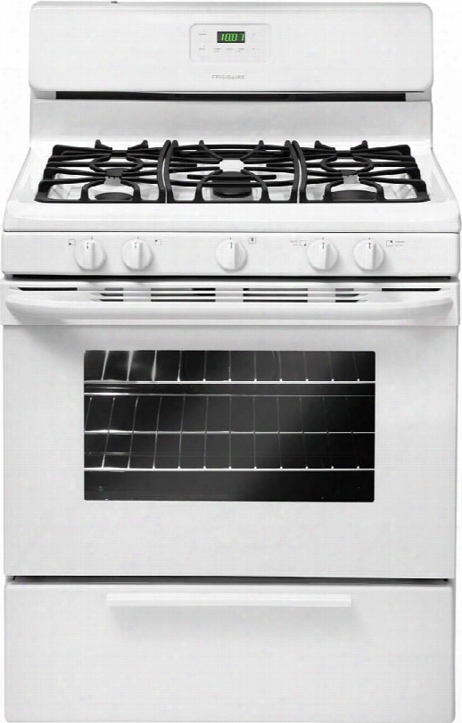 Ffgf3019lw 30" Freestanding Gas Range With 5 Sealed Burners 4.2 Cu. Ft. Oven Capacity Broiler Drawer Quick Boil Burner Extra Zone Center Burner