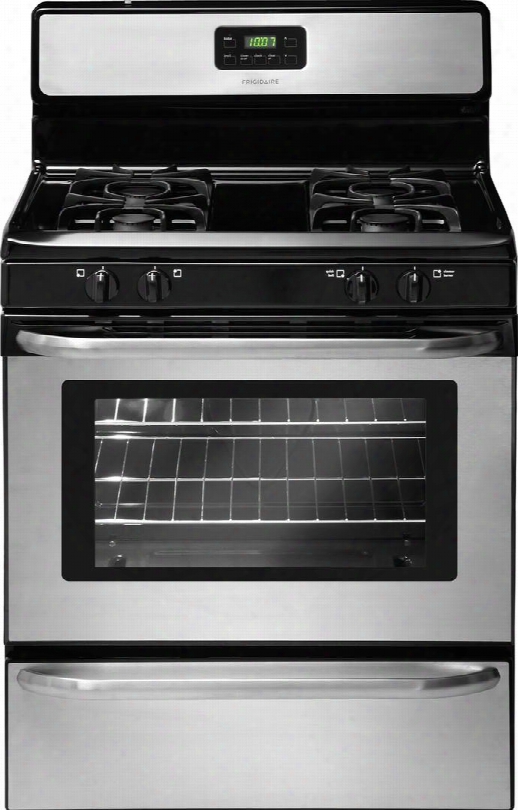 Ffgf3047ls 30" Wide Freestanding Gas Range With Sealed Burners 4.2 Cu. Ft. Broiler Drawer Low Simmer Burner Timed Cook Option Ready-select Controls In