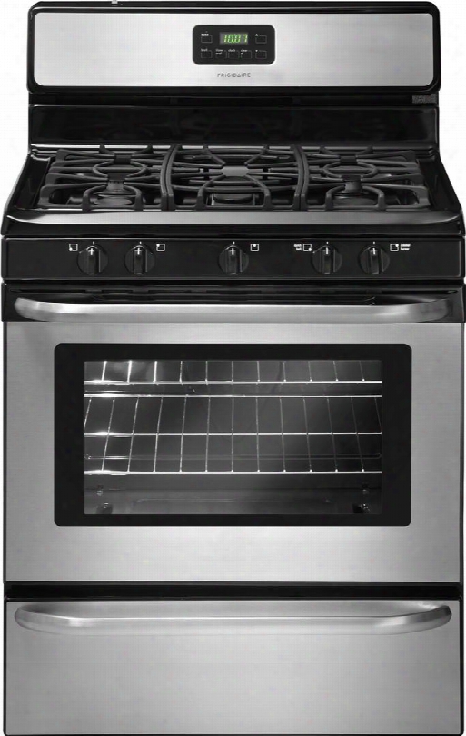 Ffgf3049l S30" Freestanding Gas Range With 5 Sealed Burners 4.2 Cu. Ft. Broiler Drawer Quick Boil Burner Extra Zone Center Burner And Ready-select Controls