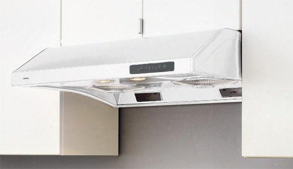 Hurricane Series Ak2536w 36" Standard Under Cabinet Range Hood With 695 Cfm Internal Blower 3 Speed Electronic Touch Controls 2 Halogen Lamps And Timed Delay