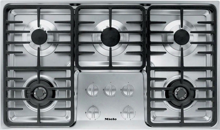 Km3475lp 36" Liquid Propane Cooktop With 5 Sealed Burners Linear Grates Wok Burner Ignition Safety Control Fast Ignition System Stainless Steel Knobs And