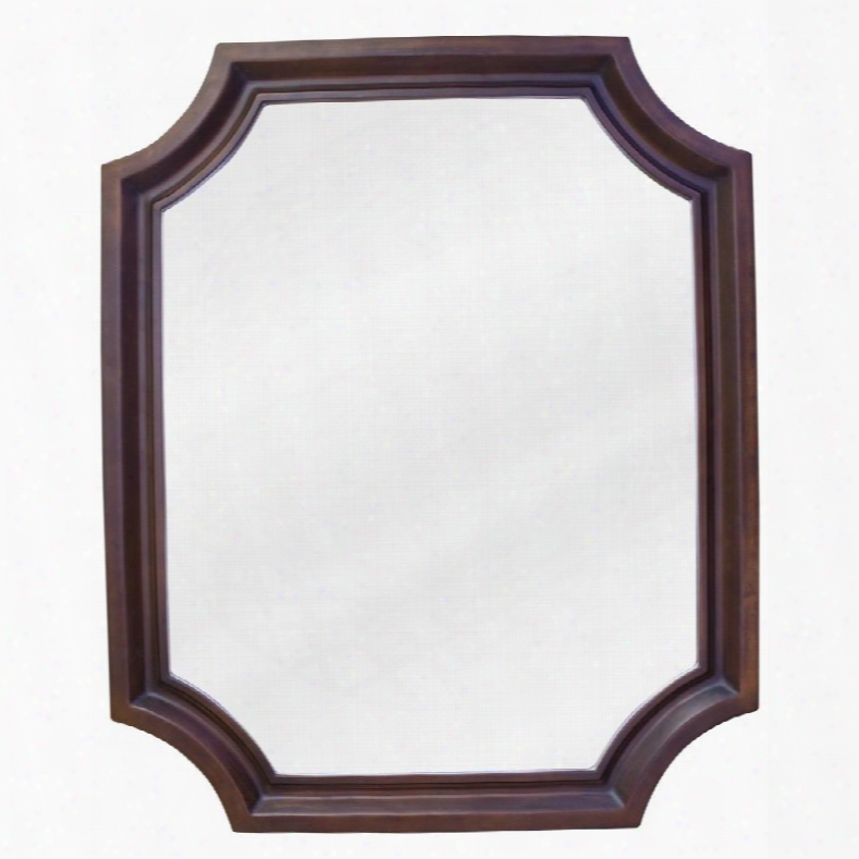 Mir050 Bath Elements 22" X 27" Toffee Abbott Mirror With Beveled