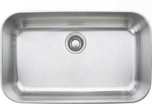 Oxx110 Oceania Series 30" Undermount Single Bowl Sink With Ledge In Stainless