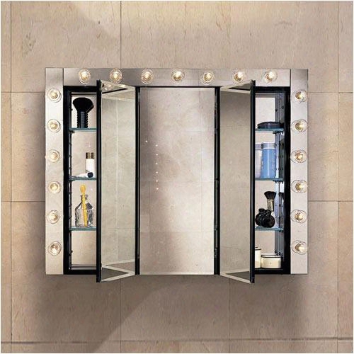 Plm3030w 30" Triple Door Mirrored Medicine Cabinet (lighting Sold