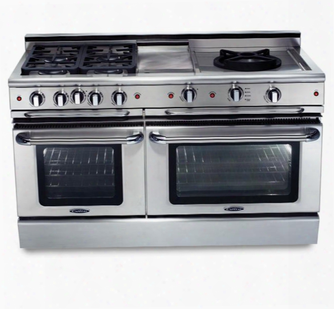 Precision Series Gscr604gw-l 60" Freestanding Gas Range Iwth 4 Sealed Burners 4.6 Cu. Ft. Capacity Self-cleaning 18 000 Btu & Electronic Ignition In