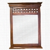 MIR055 Bath Elements 26" x 34-.2" Nutmeg Lyn mirror with 3.5" wide shelf and Beveled