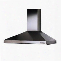 Rangemaster Rm61000ex 614804ex 48" Wall-mount Chimney Hood With Optional External Blower (sold Separately) Heat Sentry And Concealed Three-speed Slide Control