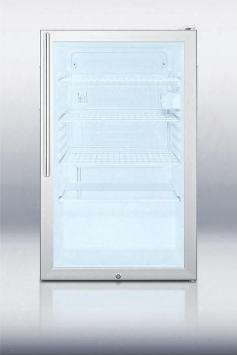 Scr450l7hvada 20" 4.1 Cu. Ft. Commercially Approved Ada Compliant All-refrigerator With Automatic Defrost Factory Installed Lock Adjustable Wire Shelves