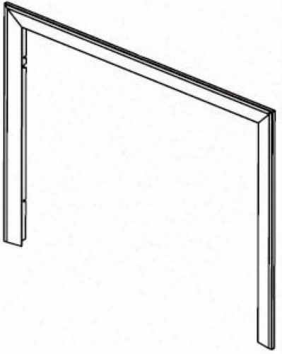 Tbzc36ss 3" Bevelled Trim For A 36" Fire Box Brushed Stainless Steel