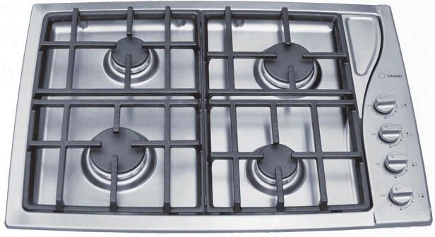 Tg304ixghna 03" Sealed Burner Gas Cooktop With 4 Burners Cast Iron Continuous Grates Handy Spoon Holder Automatic Re-ignition In Stainless