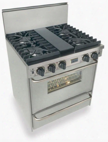 Tpn-281-7bw 30" Freestanding Gas-liquid Propane Range With 4 Sealed Ultra High-low Burners 3.69 Cu. Ft. Convection Oven Manual Clean Broiler Drawer 120