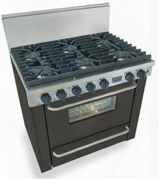 Tpn-311-7w 36" Freestanding Gas-liquid Propane Range With 6 Sealed Ultra High-low Burners 3.69 Cu. Ft. Manual Clean Oven Broiler Drawer 120 Volts 5 Amps