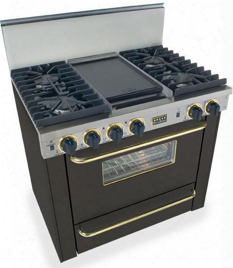 Tpn-331-7sw 36" Freestanding Gas-liquid Propane Range With 4 Sealed Ultra High-low Burners 3.69 Cu. Ft. Covection Oven Broiler Drawer Double Sided