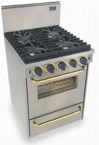 Tpn-491-7bsw 24" Freestanding Gas-liquid Propane Range With 4 Sealed Ultra High-low Burners 2.9 Cu. Ft. Convection Oven Manual Clean Broiler Drawer 120