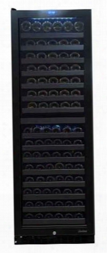 Vt-140tsl 24" Butler Series Touch Screen Dual Zone Wine Cooler With 142 Bottle Capacity Double-paned Left Hinged Gl Ass Door Blue Led Interior Lighting And