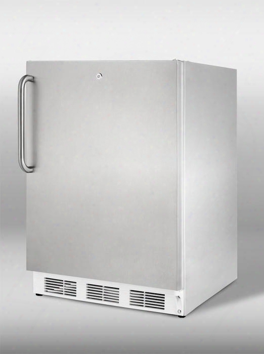 Vt65ml7cssada 24" Commercially Approved Ada Compliant Upright Freezer With 3.5 Cu. Ft. Capacity Factory Installed Lock Three Slide-out Drawers And Adjustable