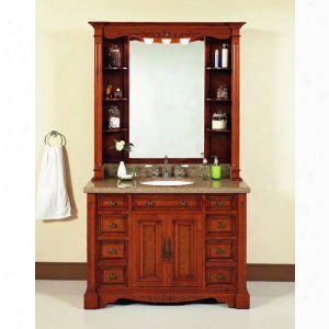 Wf6494/dc 48" Singl E Bathroom Vanity Set With Chest In Burled