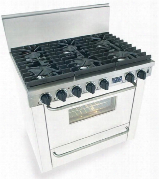 Wpn-311-7w 36" Fteestanding Gas-liquid Propane Range With 6 Sealed Ultra High-low Burners 3.69 Cu. Ft. Manual Clean  Oven Broiler Drawer 120 Volts 5 Amps