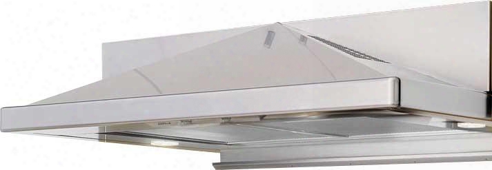 Zpy-e36as 36" Essentials Europa Series Pyramid Under Cabinet Range Hood With 400 Cfm Internal Blower 3 Speed Slide Control 2 Dual Level Halogen Lamps And