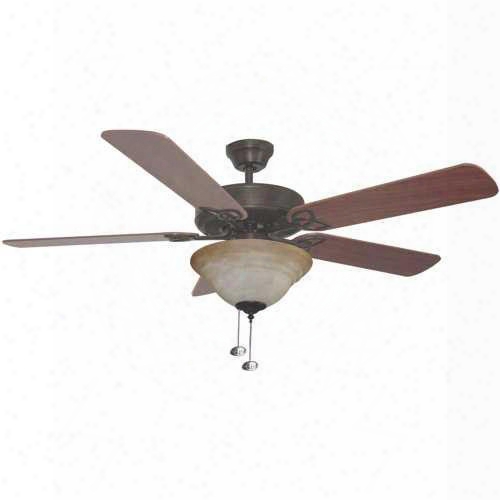 Bala 283021 Dual Mount Ceiling Fan With Bowl Light Kit, 52 In., Aged Bronze 283021