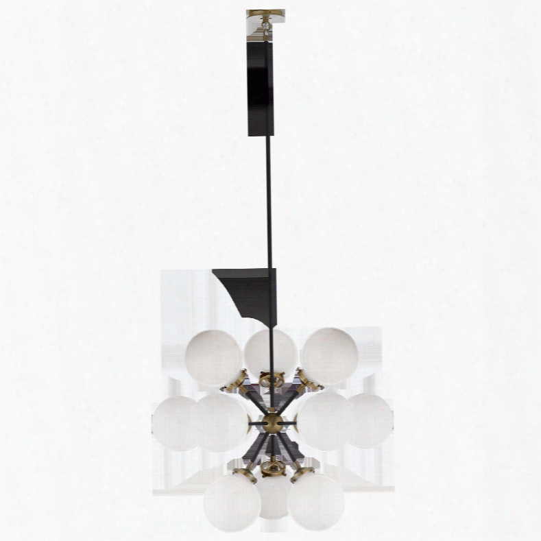 Bistro Small Round Chandelier In Various Finishes W/ Glass Design By Ian K. Fowler