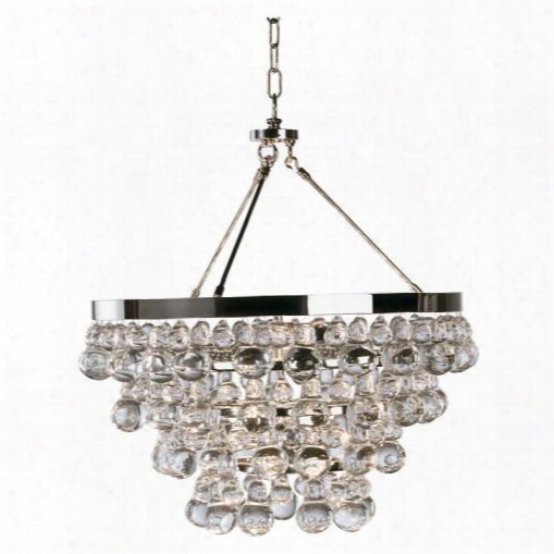 Bling Collection Chandelier W/ Convertable Double Canopy Design By Robert Abbey