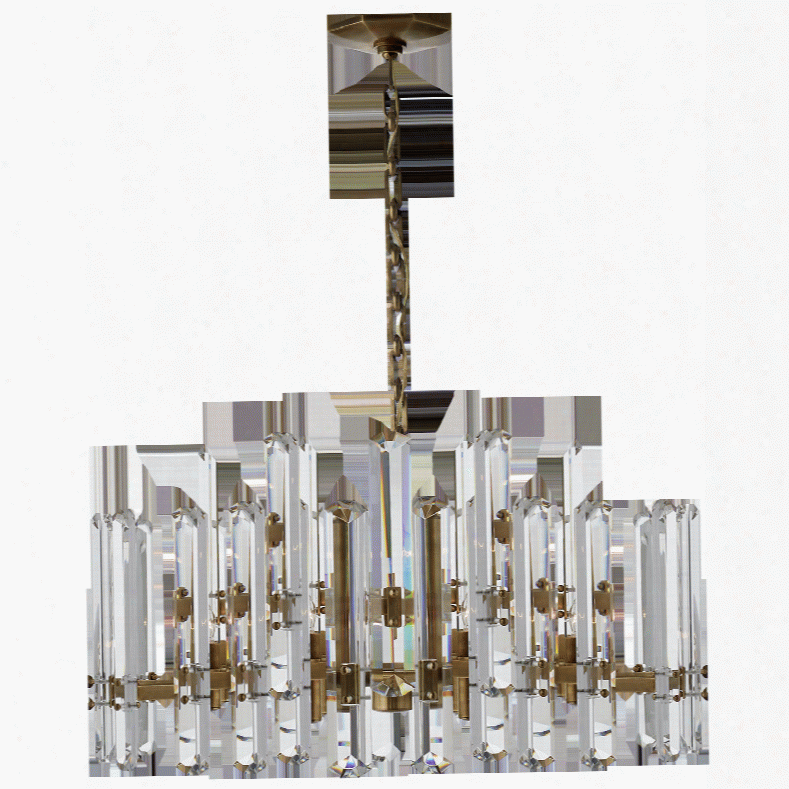 Bonnington Large Chandelier Im Various Finishes W/ Crystal Design By Aerin