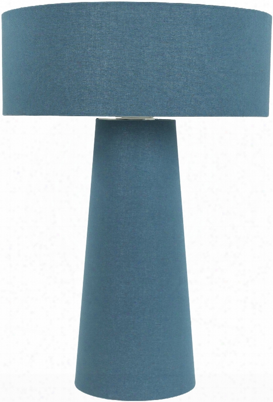 Bradley Table Lamp In Blue Design By Surya