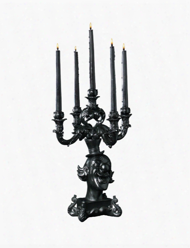 Burlesque Black Clown Chandelier Design By Seletti