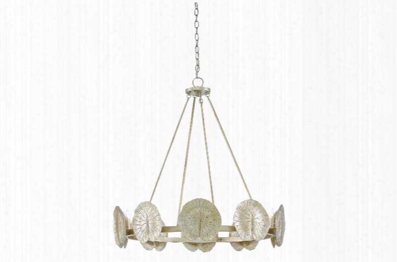 Call Me Lilly Chandelier In Dark Silver Leaf Design By Currey & Company