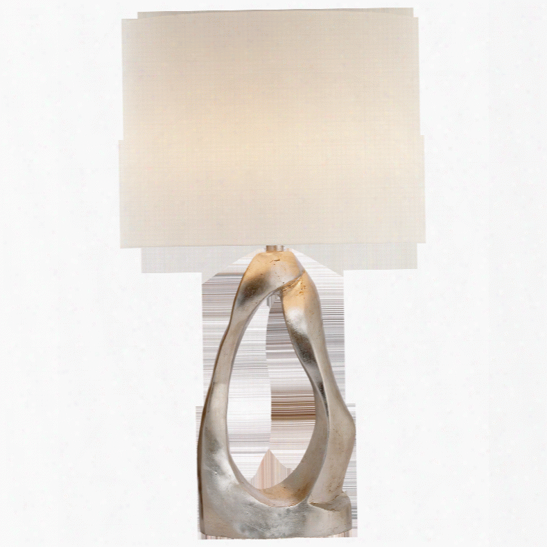 Cannes Table Lamp In Various Finishes W/ Linen Shade Design By Aerin