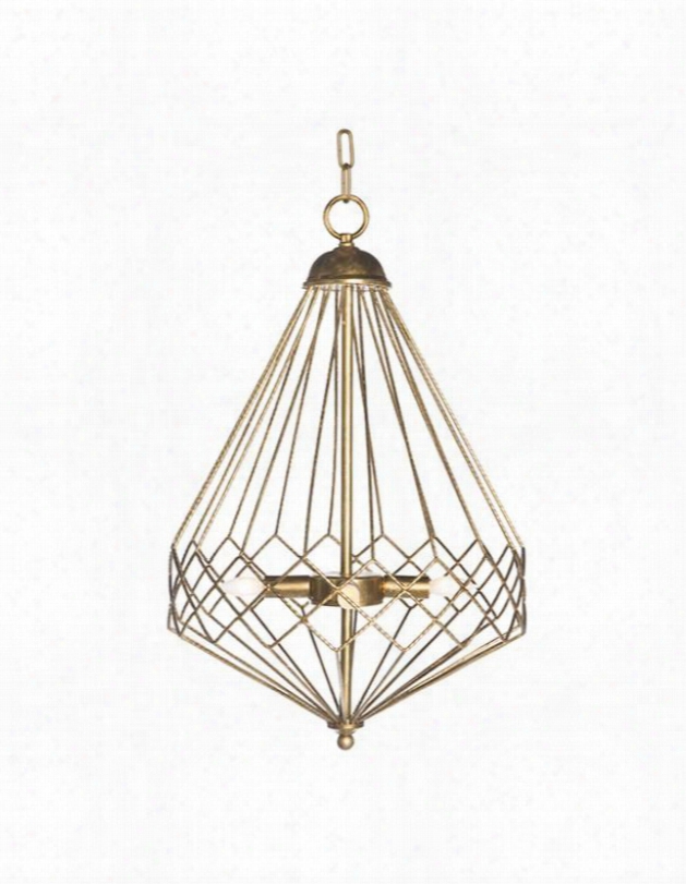 Chan Geo Collection Look No.9 Chandelier, Gold By Aidan Gray