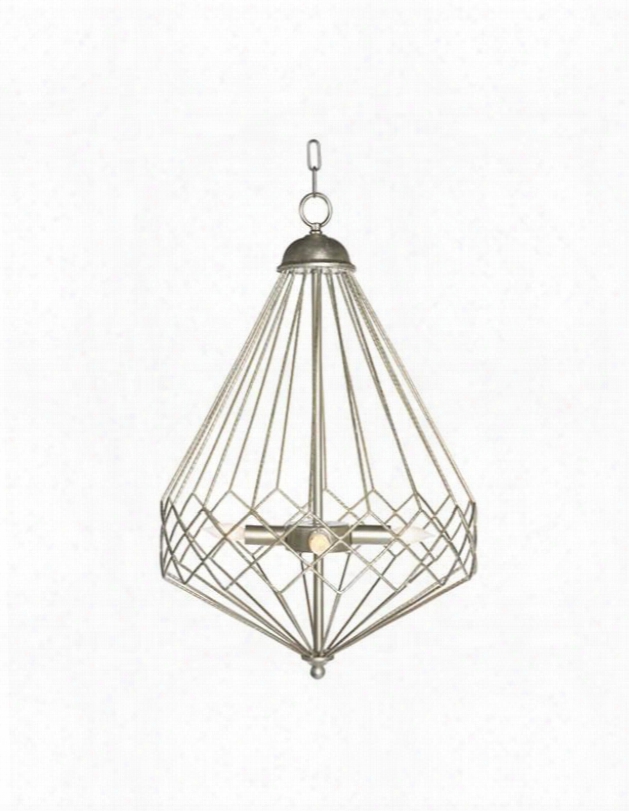 Chan Geo Collection Look No.9 Chandelier, Silver By Aidan Gray