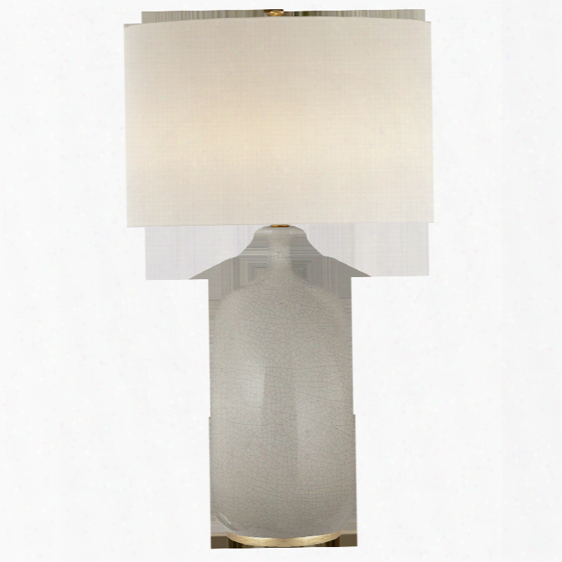 Culloden Table Lamp In Various Finishes W/ Linen Shade Design By Aerin